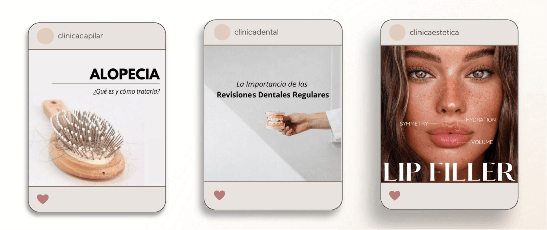 Contenidos para redes sociales de clínicas