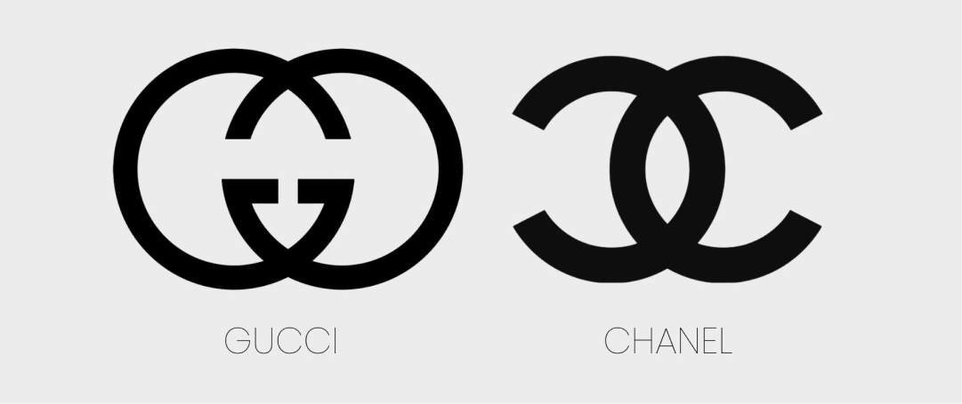 Logo similar Gucci y Chanel